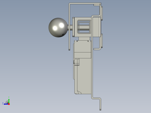 4554680004_插销锁+欧姆龙D4NS-1CF_插销锁(市购)右视缩略图