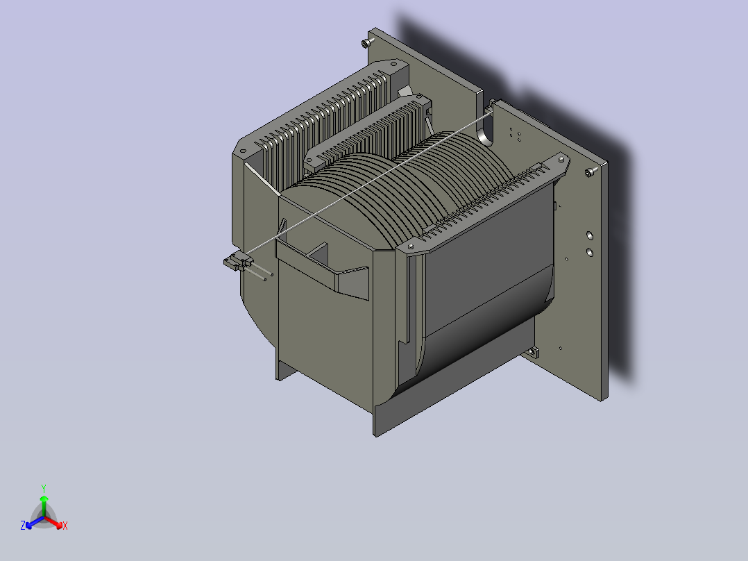 顶部夹紧机构主视图