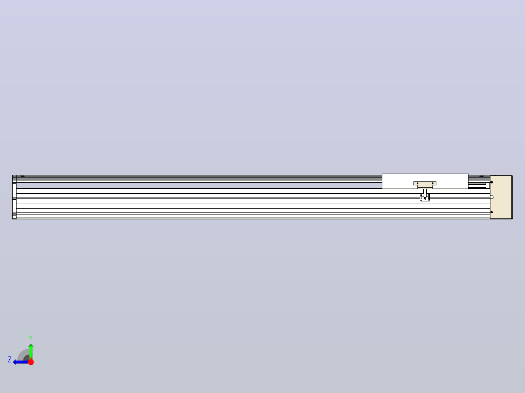 日规模组半封闭丝杆TPA-HNR-220D-3210C-L900-MR-Y-P1K-N3右视图