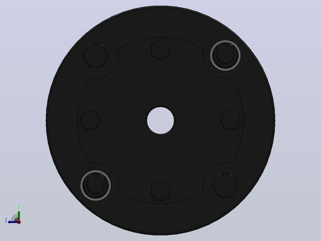 DJM胀套联结单型弹性膜片联轴器_DJM-05T-15-15右视图