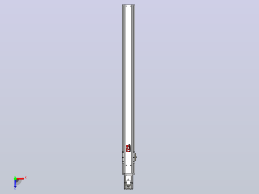 日规模组半封闭丝杆TPA-HNR-85S-1610C-L950-M-Y-P20-N3俯视缩略图