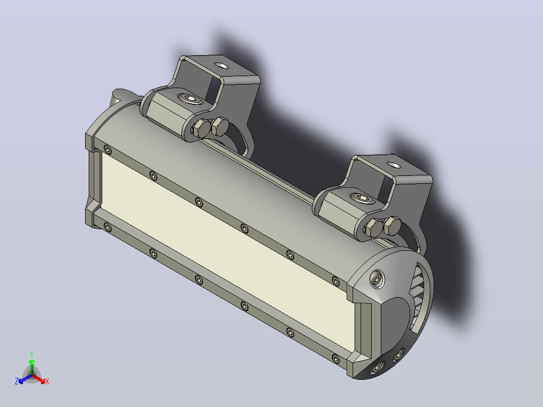 LED条2x9 LED，54W主视图