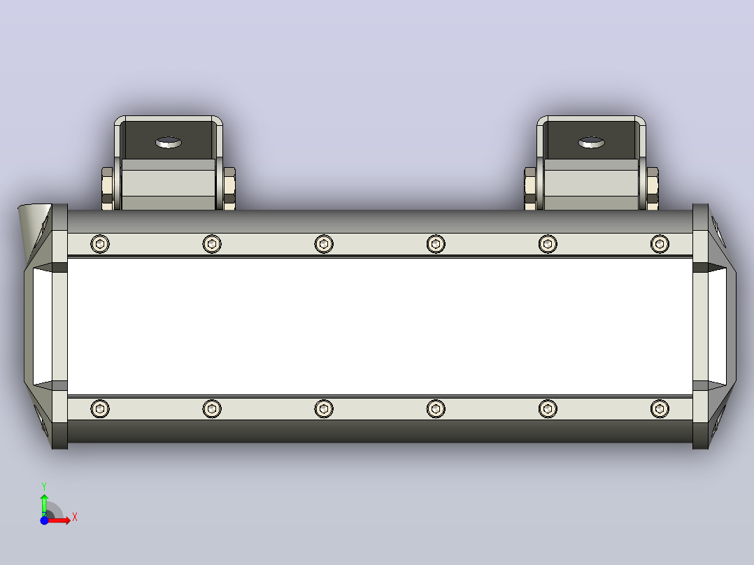 LED条2x9 LED，54W前视图