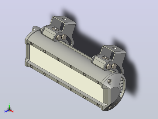 LED条2x9 LED，54W正等轴测缩略图