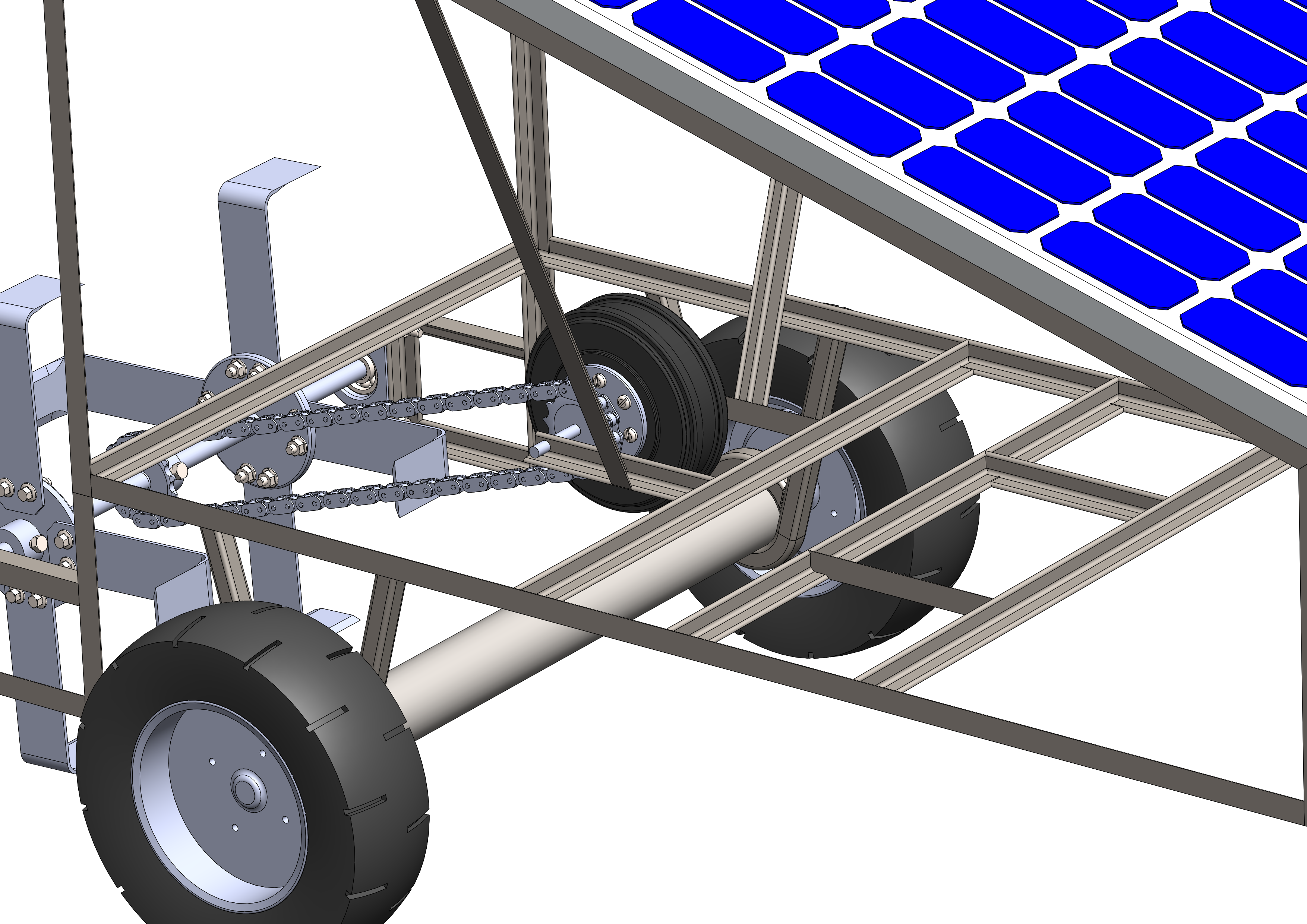 Solar+Powered+Tiller太阳能耕耘机3D数模图纸+STEP格式