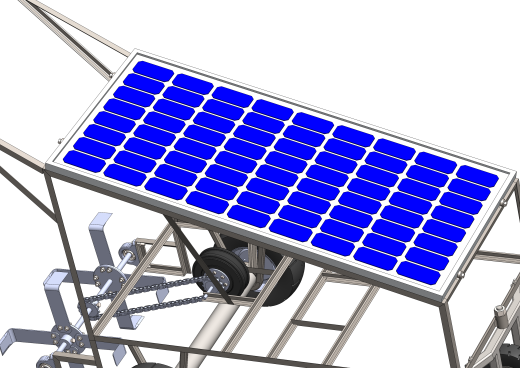 Solar+Powered+Tiller太阳能耕耘机3D数模图纸+STEP格式缩略图
