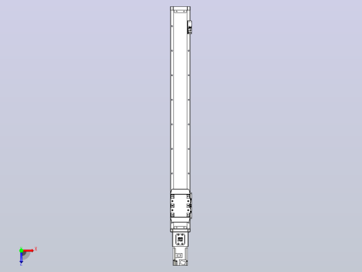滚珠丝杠直线轴内置导轨TPA-GCR-80-1610C-L700-M-M40-N3俯视缩略图