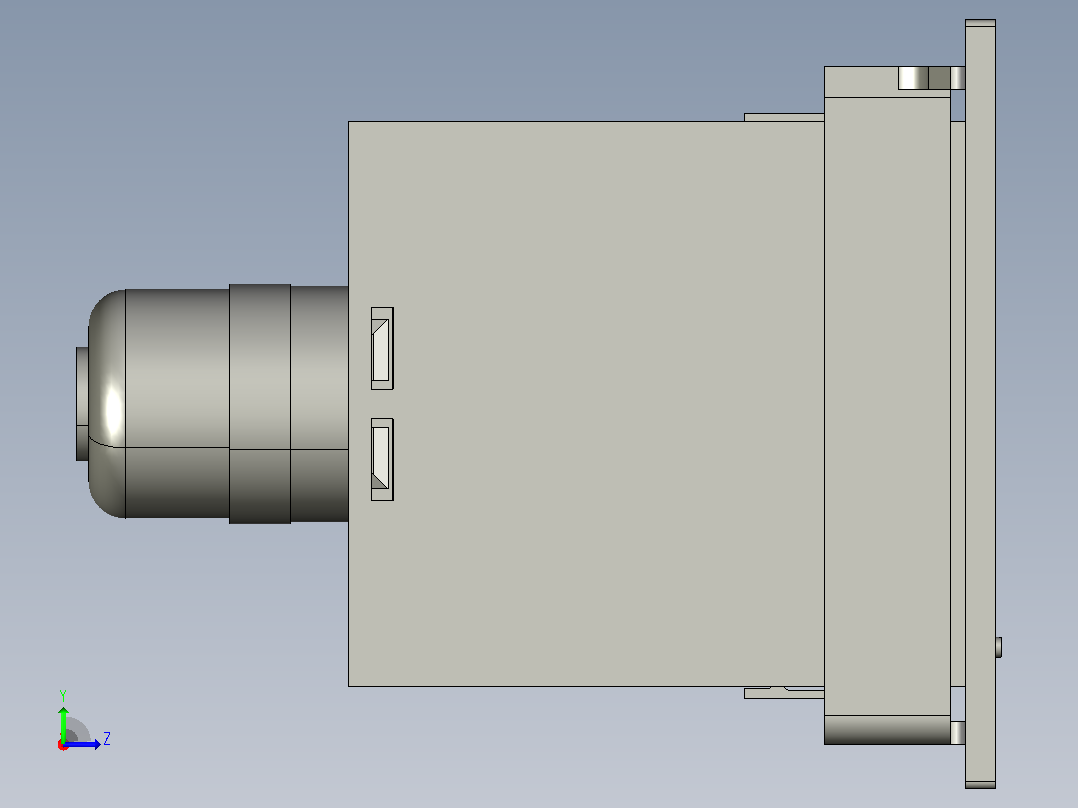 JDM1-6电子式计数器三维模型202012左视图