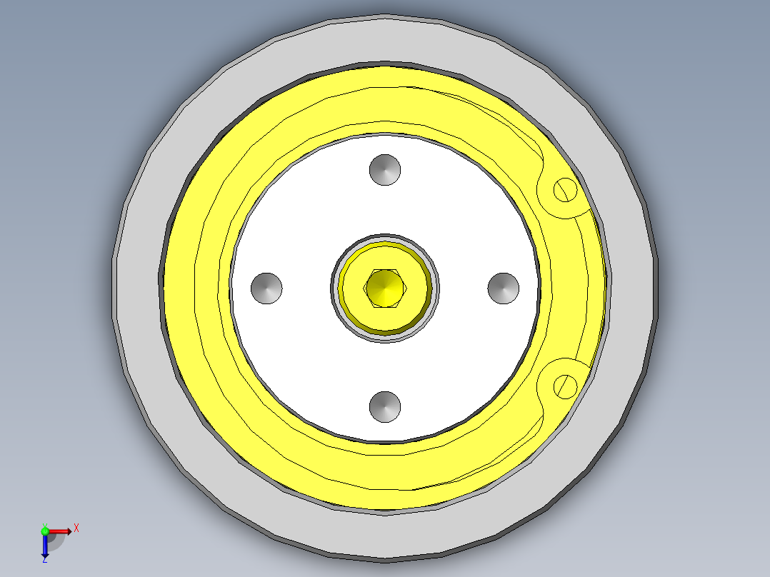拆装式转台俯视图