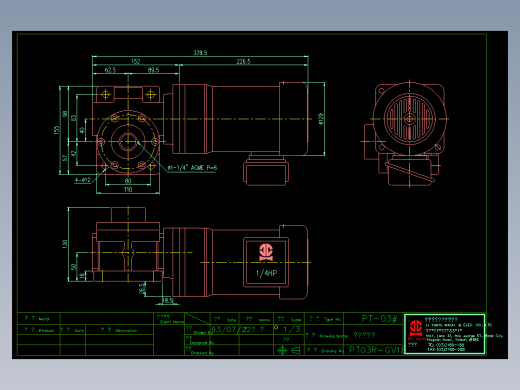 升降机外形尺寸系列图