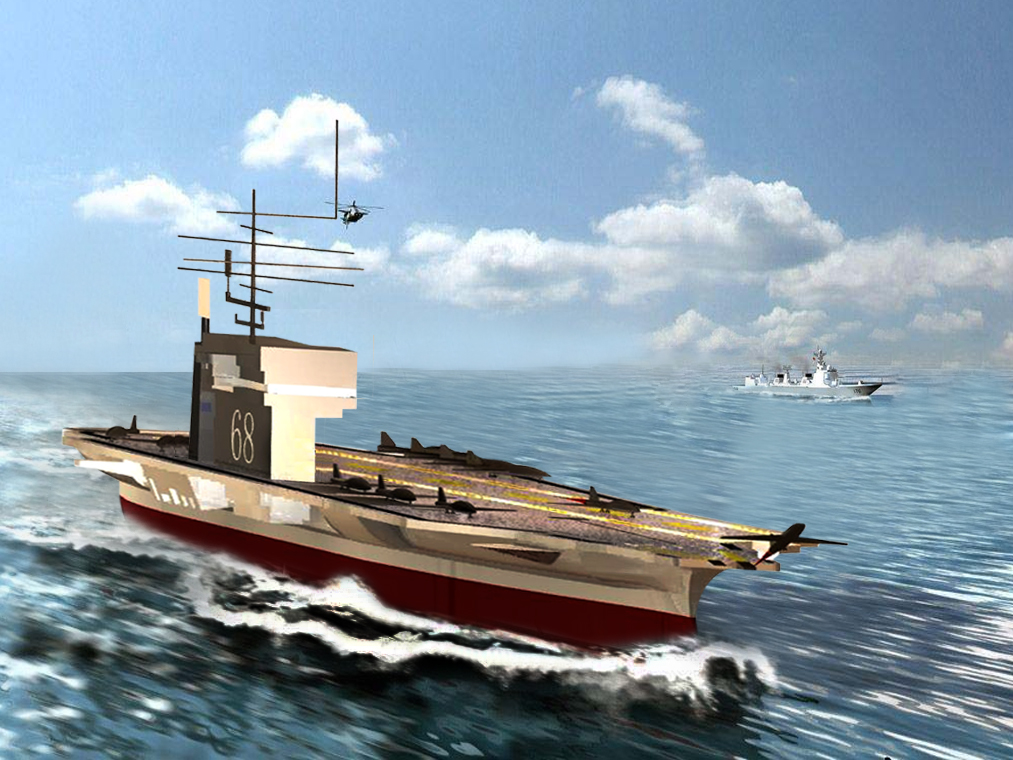 王建国-航母模型
