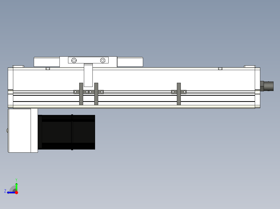 Toyo东佑达直线模组-ECH14-150-BM-200W右视图