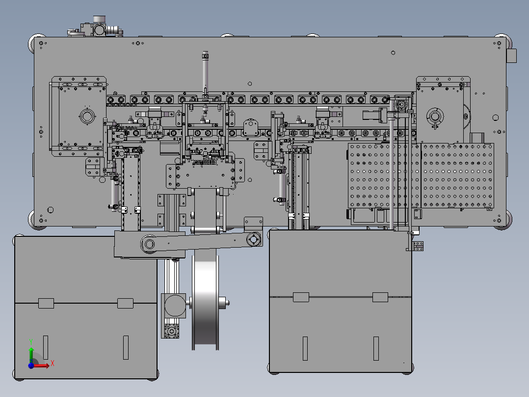 新设计自动组装机3D模型前视图