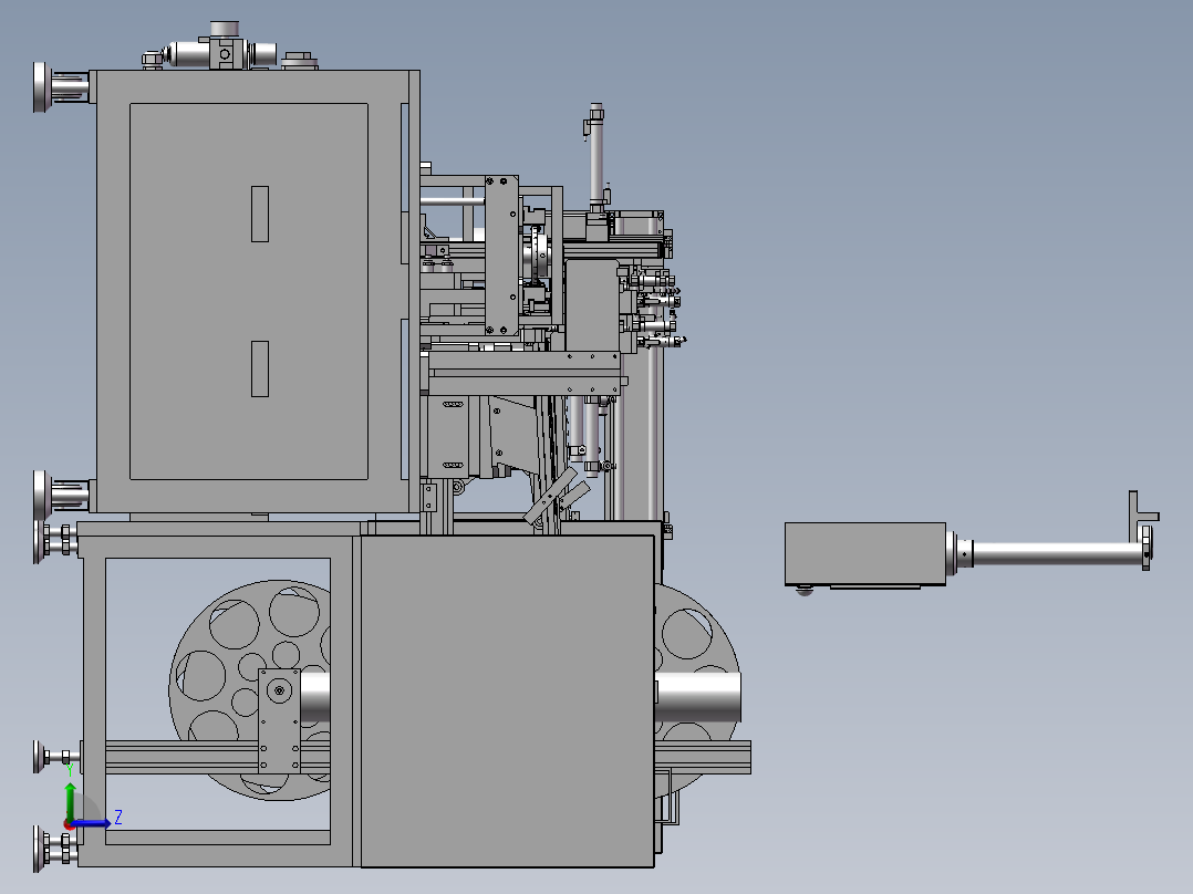 新设计自动组装机3D模型左视图