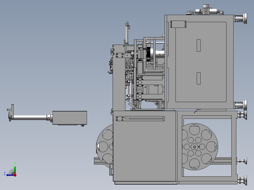 新设计自动组装机3D模型右视图