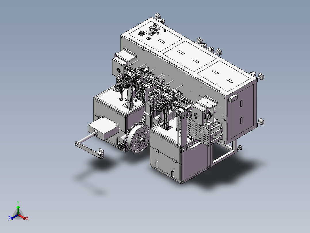 新设计自动组装机3D模型正等轴测图