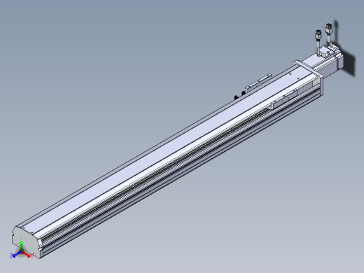 东锦丝杆传动-直线滑台模组DH102-C-L10-S800-BC-P400W-C3主视缩略图