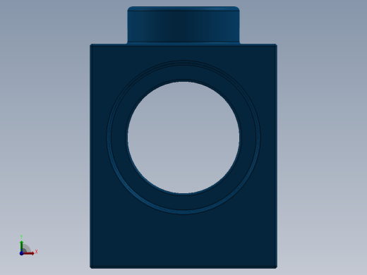 乐高机械组积木（横梁）-4119014 - 6541 Blue Technic Brick 1 x 1 with Hole前视缩略图