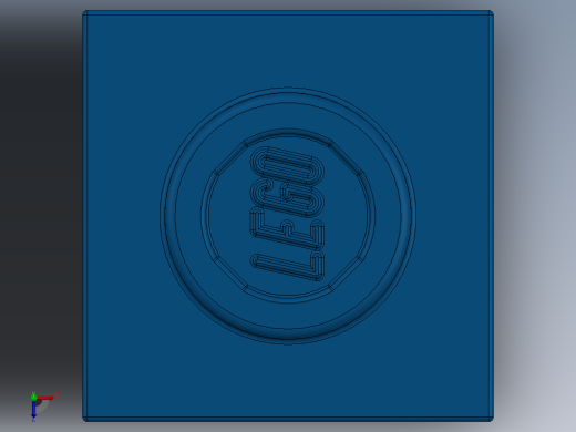 乐高机械组积木（横梁）-4119014 - 6541 Blue Technic Brick 1 x 1 with Hole俯视缩略图