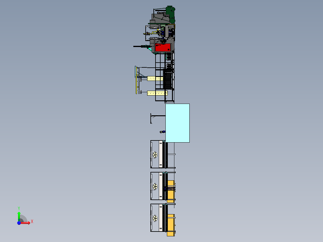 门板壁板多功能生产线前视图