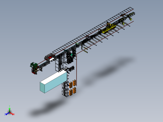 门板壁板多功能生产线正等轴测缩略图