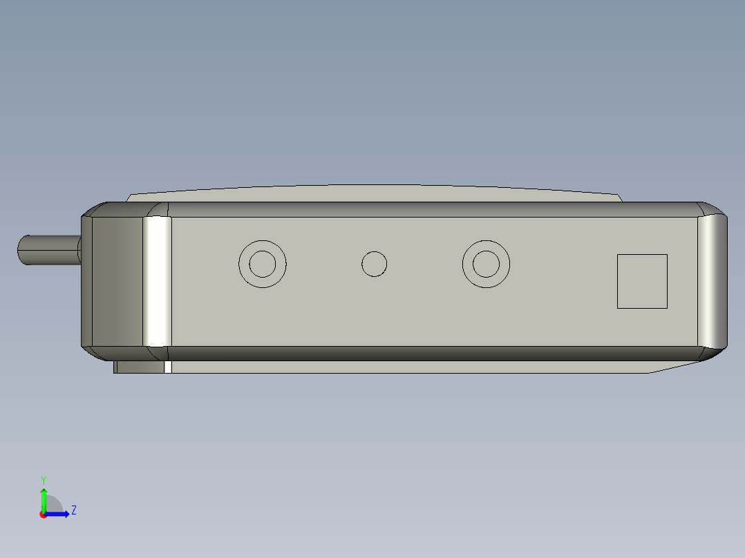 基恩士SJ-F010_kc图纸模型左视图