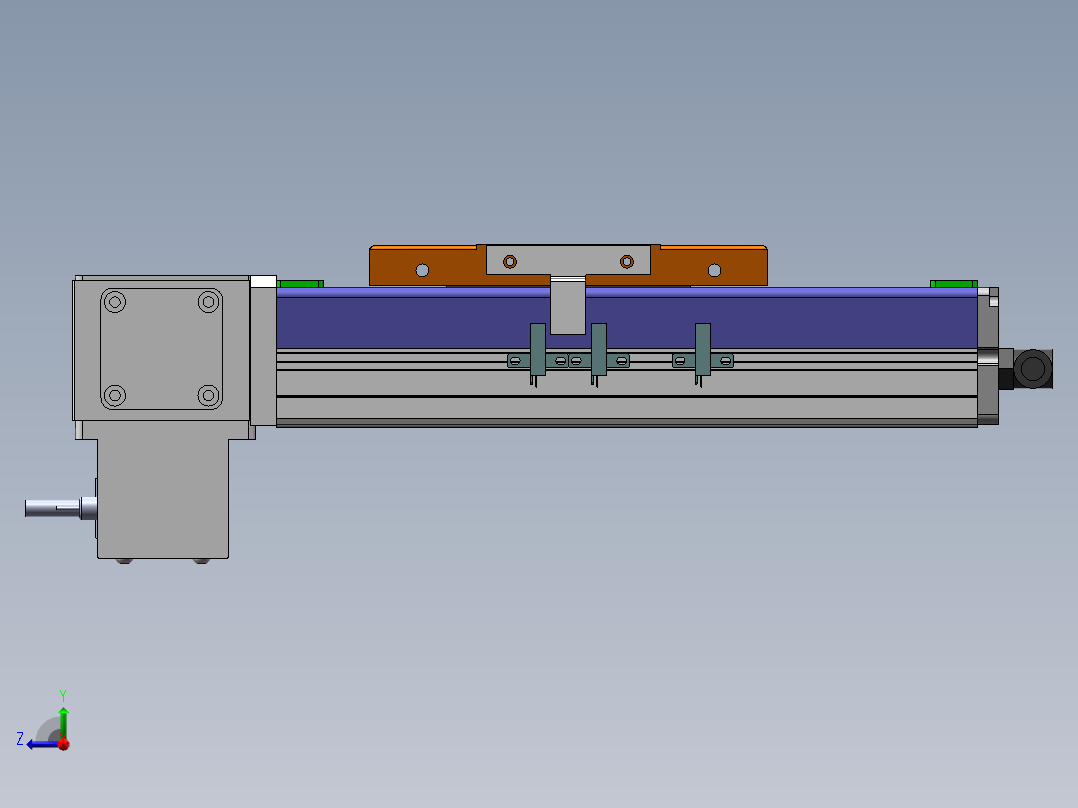 MCB同步带全封闭MCB10-RD-100W右视图