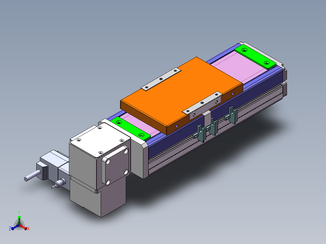 MCB同步带全封闭MCB10-RD-100W正等轴测图