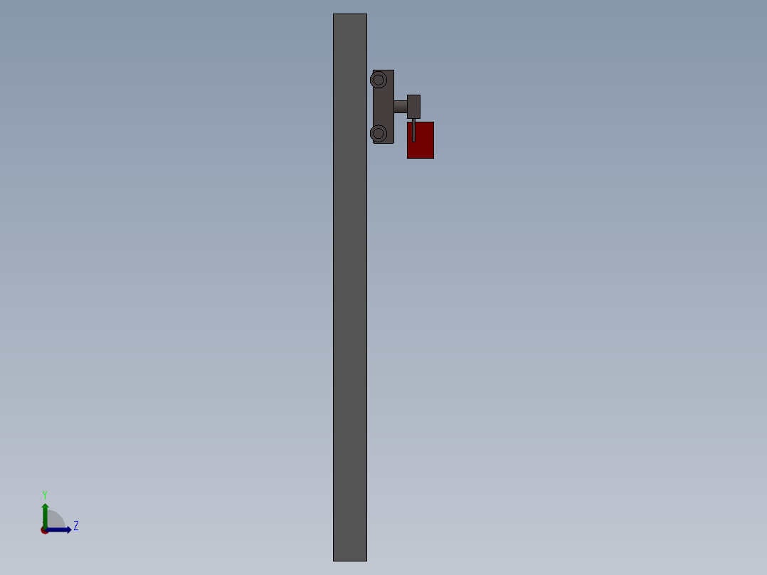 小车搬运模型左视图