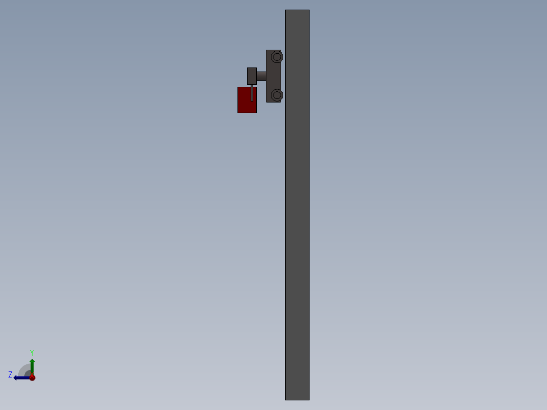 小车搬运模型右视图