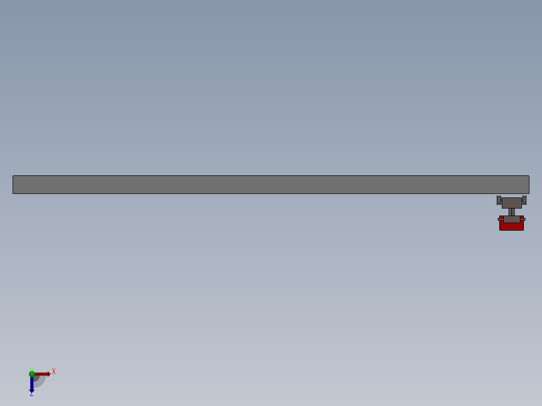 小车搬运模型俯视图