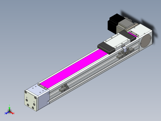 同步带滑台-欧规BC6-L120-S300-L-P40-D3正等轴测缩略图