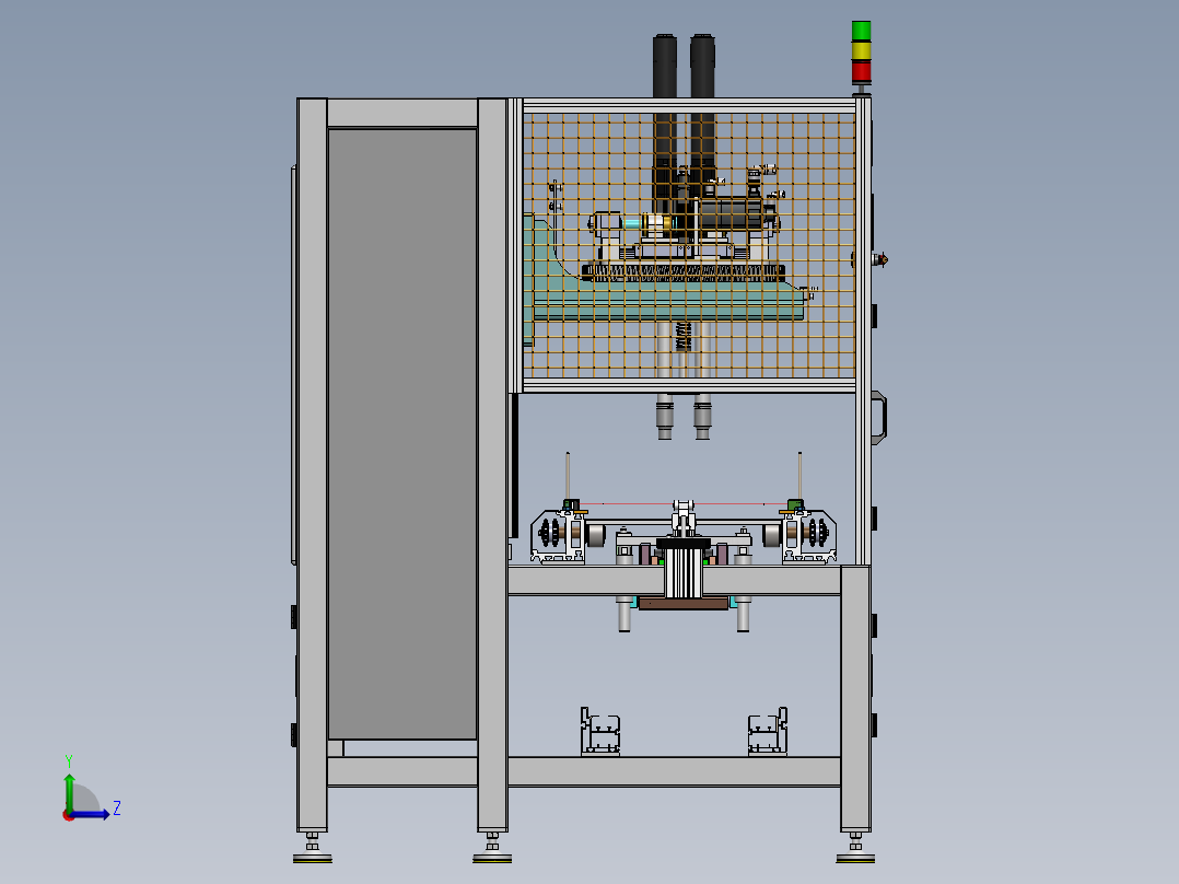 双轴拧紧机左视图