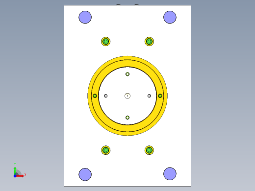 插线板上盖注塑模具设计(CAD+UG)前视缩略图