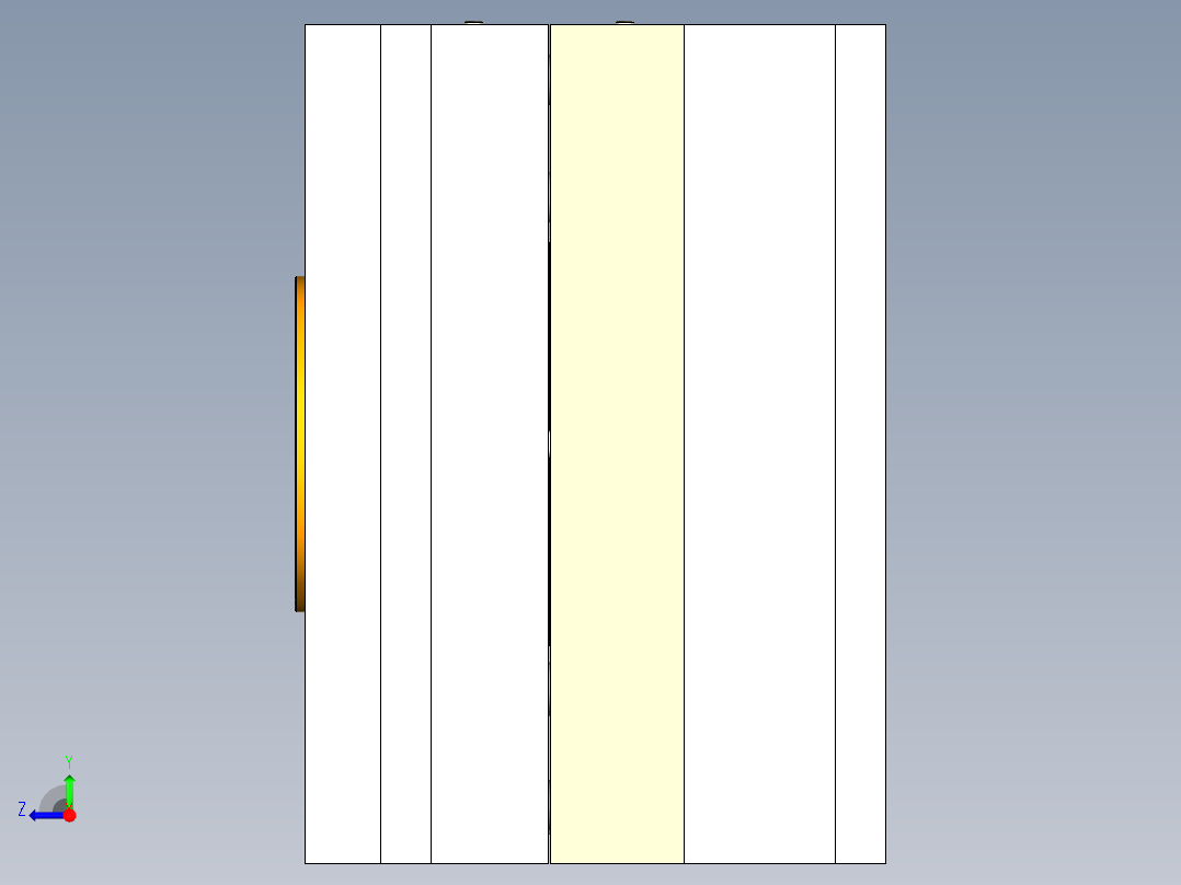 插线板上盖注塑模具设计(CAD+UG)右视图
