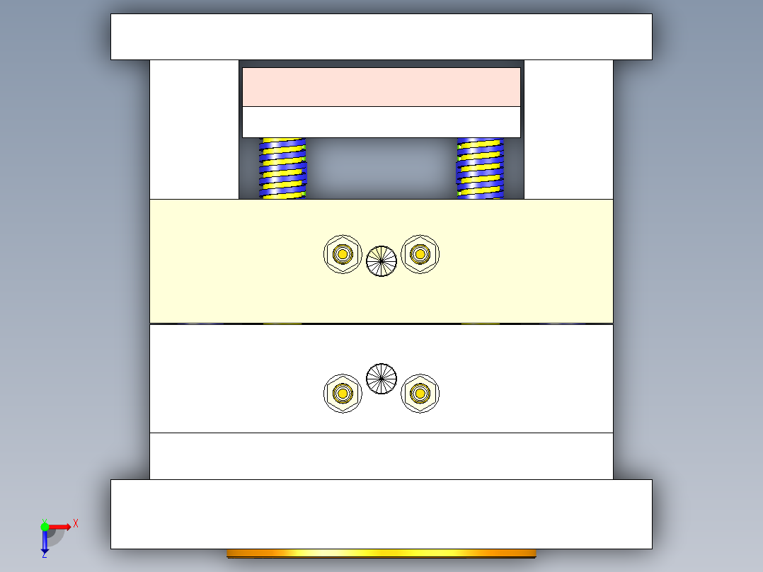 插线板上盖注塑模具设计(CAD+UG)俯视图