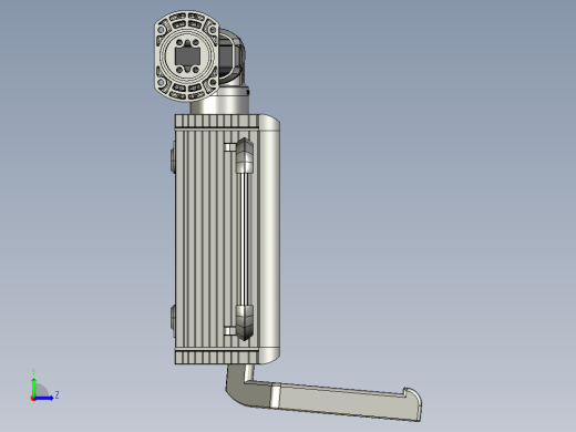悬臂控制操控箱键盘支架-C1-固定底座-90度箱体连接器-500左视缩略图