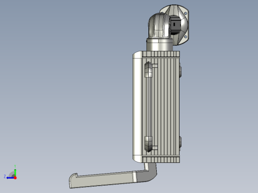悬臂控制操控箱键盘支架-C1-固定底座-90度箱体连接器-500右视缩略图