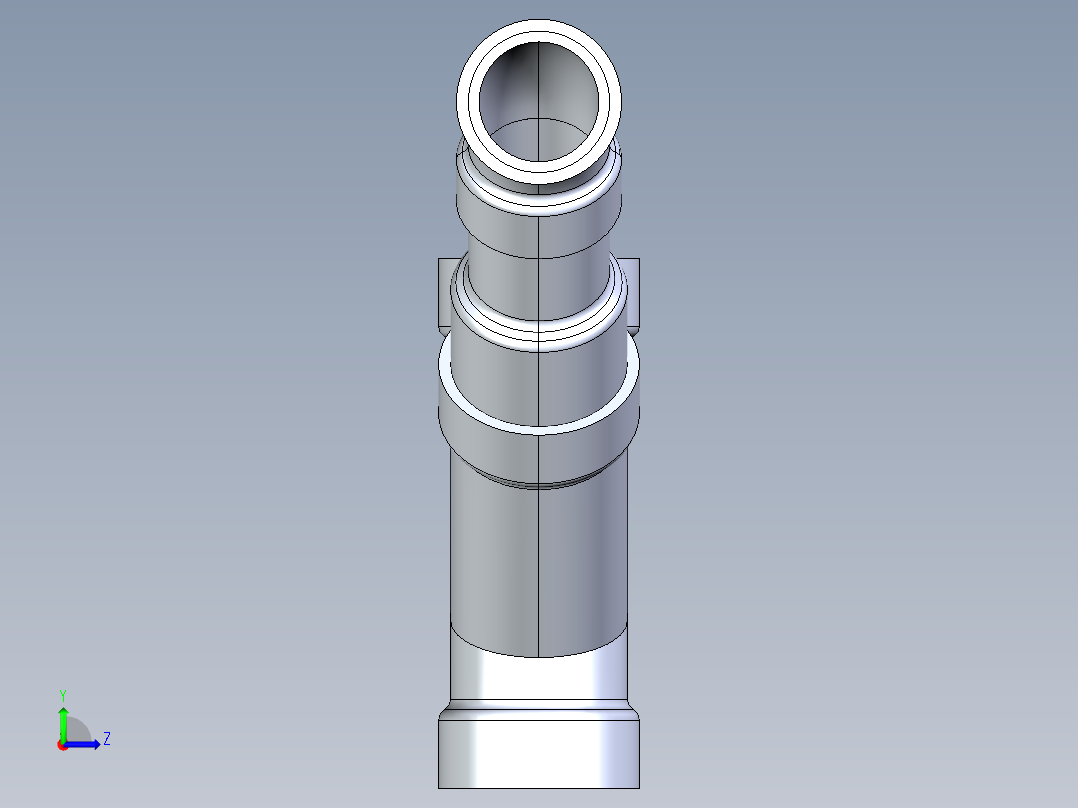船舶管路系统S12_SeaDrainPLUS_DoubleComboReducingWye-SxSxSxS_37E268230_2x1-1-2in Sea Drain Plus - Double Combo Reducing Wye - SxSxSxS左视图