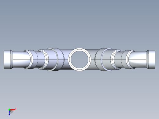 船舶管路系统S12_SeaDrainPLUS_DoubleComboReducingWye-SxSxSxS_37E268230_2x1-1-2in Sea Drain Plus - Double Combo Reducing Wye - SxSxSxS俯视缩略图