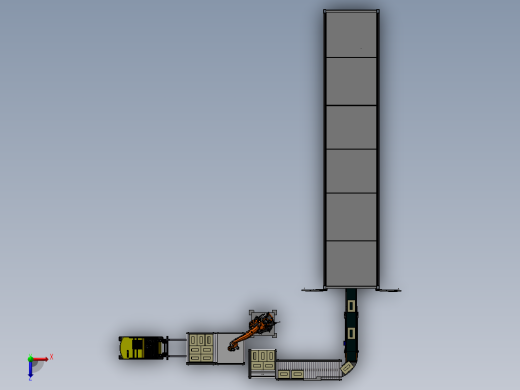 货箱码垛搬运线俯视缩略图