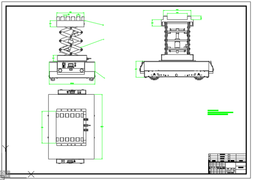 AGV小车转运自行车装置设计（二维）缩略图