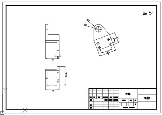AGV小车转运自行车装置设计（二维）缩略图