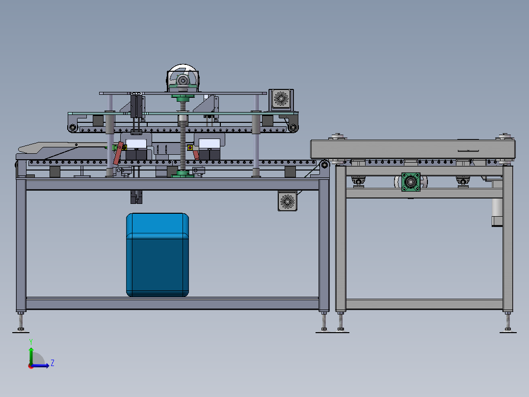 2023.02月-半自动纸盒包装机sw18可编辑左视图