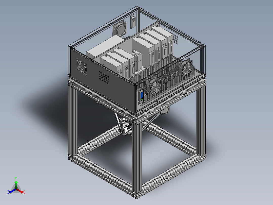小型蜘蛛手（sw18可编辑+工程图+bom+电气）正等轴测图