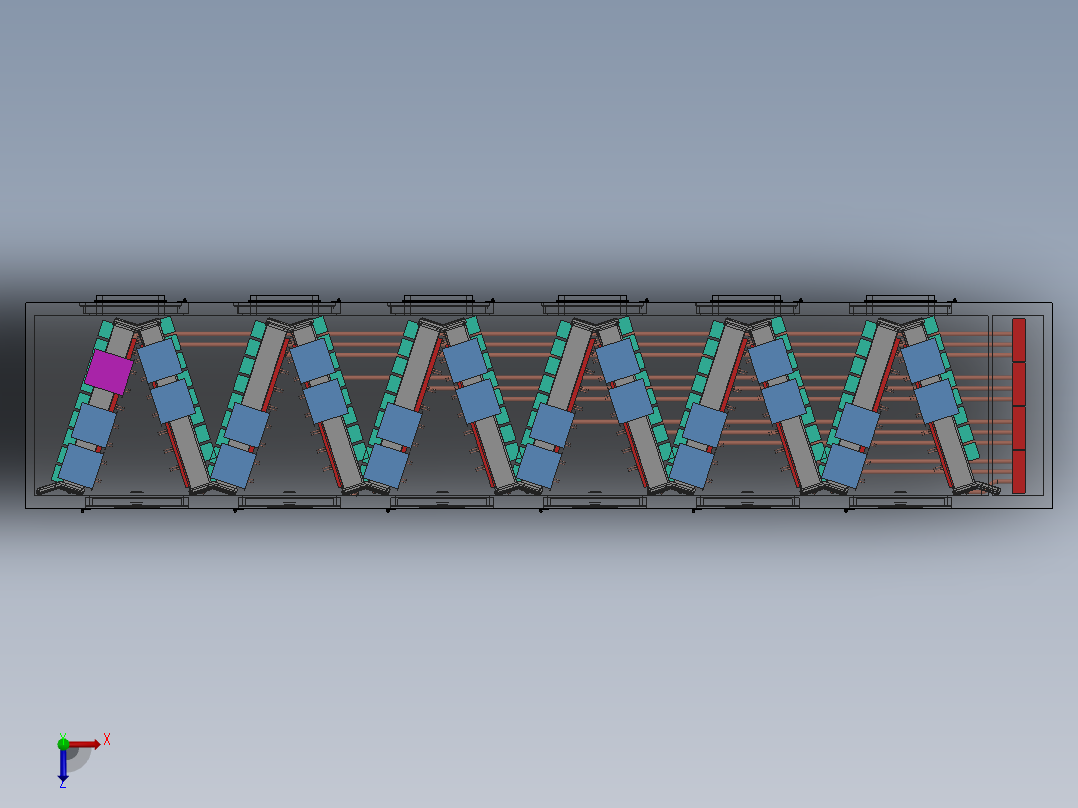 比特币矿机（sw21可编辑+工程图）俯视图