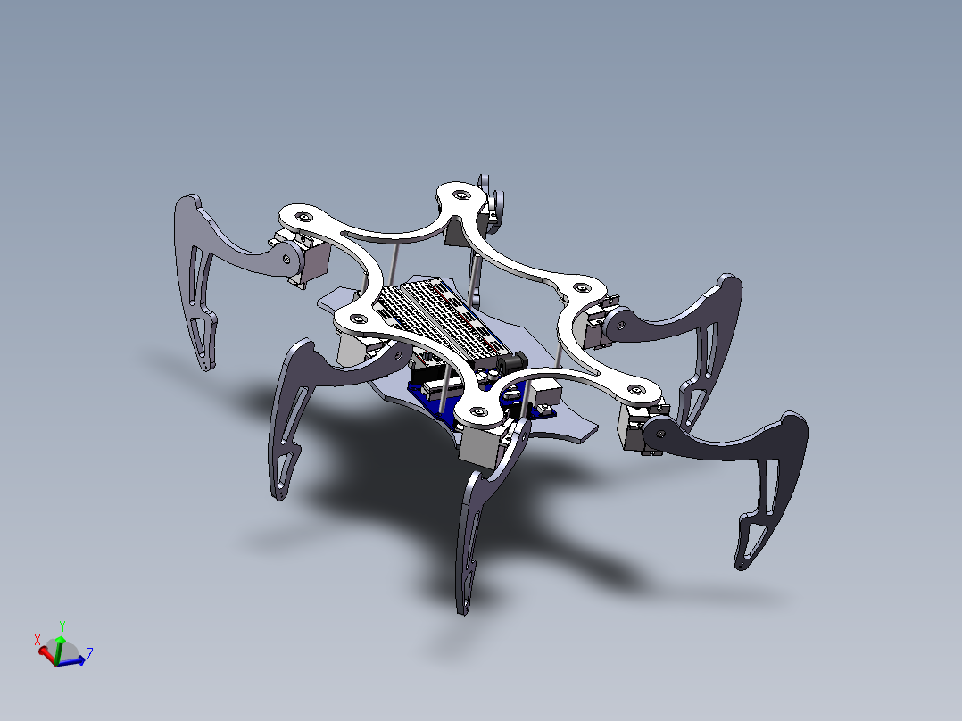 仿生蜘蛛机器人sw20可编辑