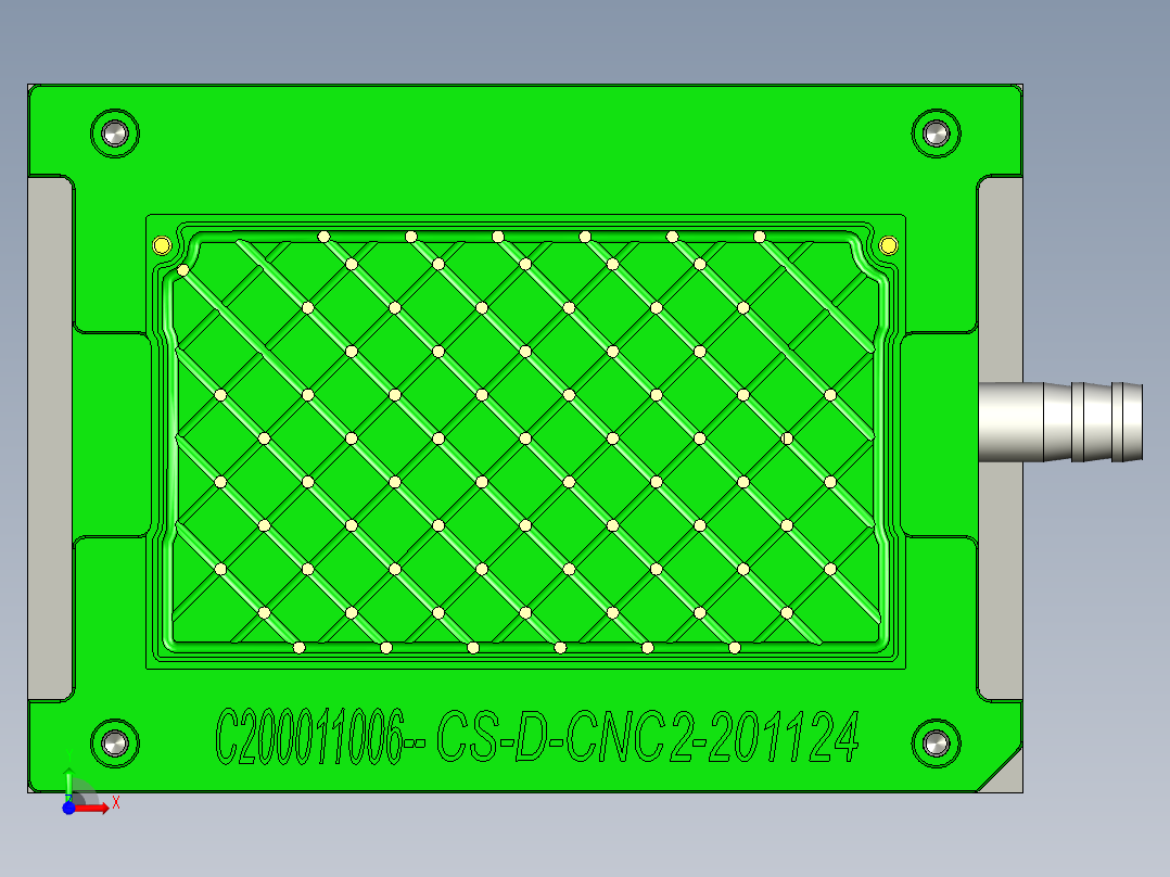 CKS-D-笔记本CNC工装夹具三维模型CNC2-201124前视图