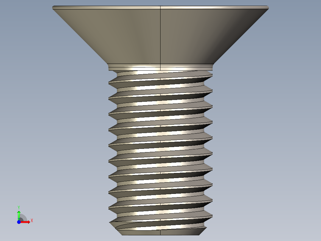 Screw_ISO_10642_M10x22_A2.STEP前视图