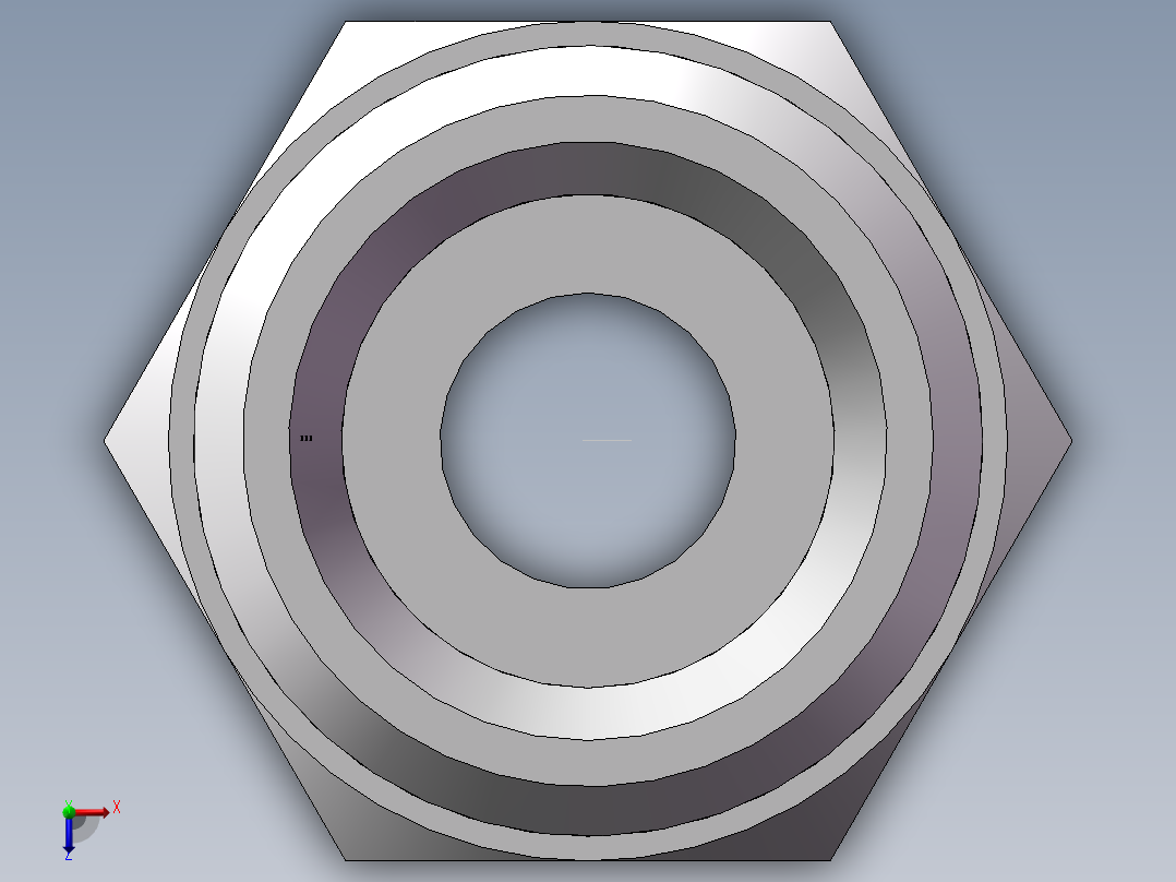 公制螺纹ED密封、1CM-16-12WD非标俯视图